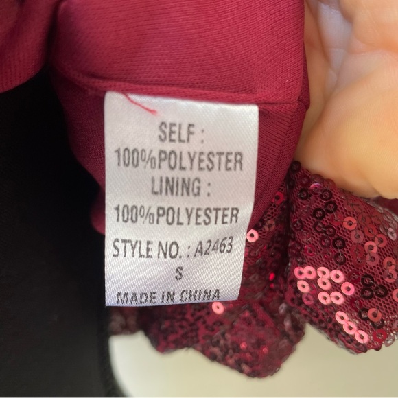 Day + Moon Cranberry  Sequin Top 
Size S - Picture 7 of 7